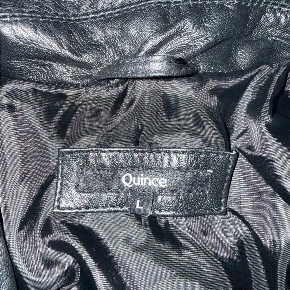 Quince leather biker jacket - Picture 5 of 5